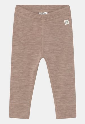 BABY SOLID UNISEX - Leggings - Byxor - light beige melange