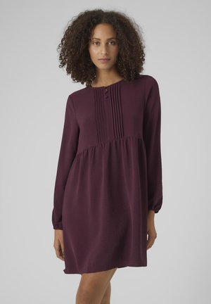 TOM TAILOR Denim Vestito Donna Mini Abito Manica Corta Con Fiocco In Vita - Taglia Regolare, Viscosa Fluida