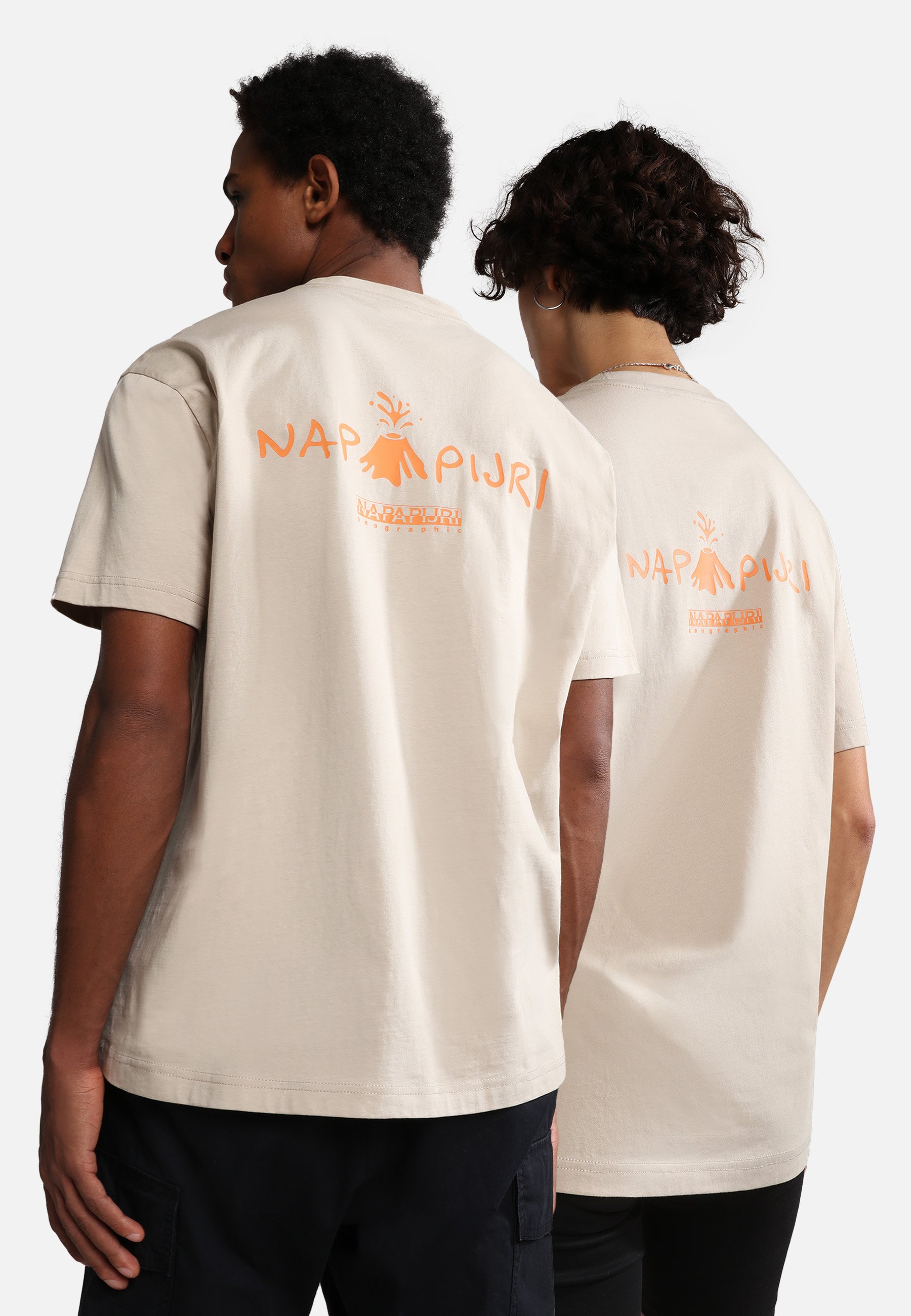 NAPAPIJRI T-Shirt Uomo Says, 100% Cotone, Vestibilità Regular, Colore Originale, Taglia S