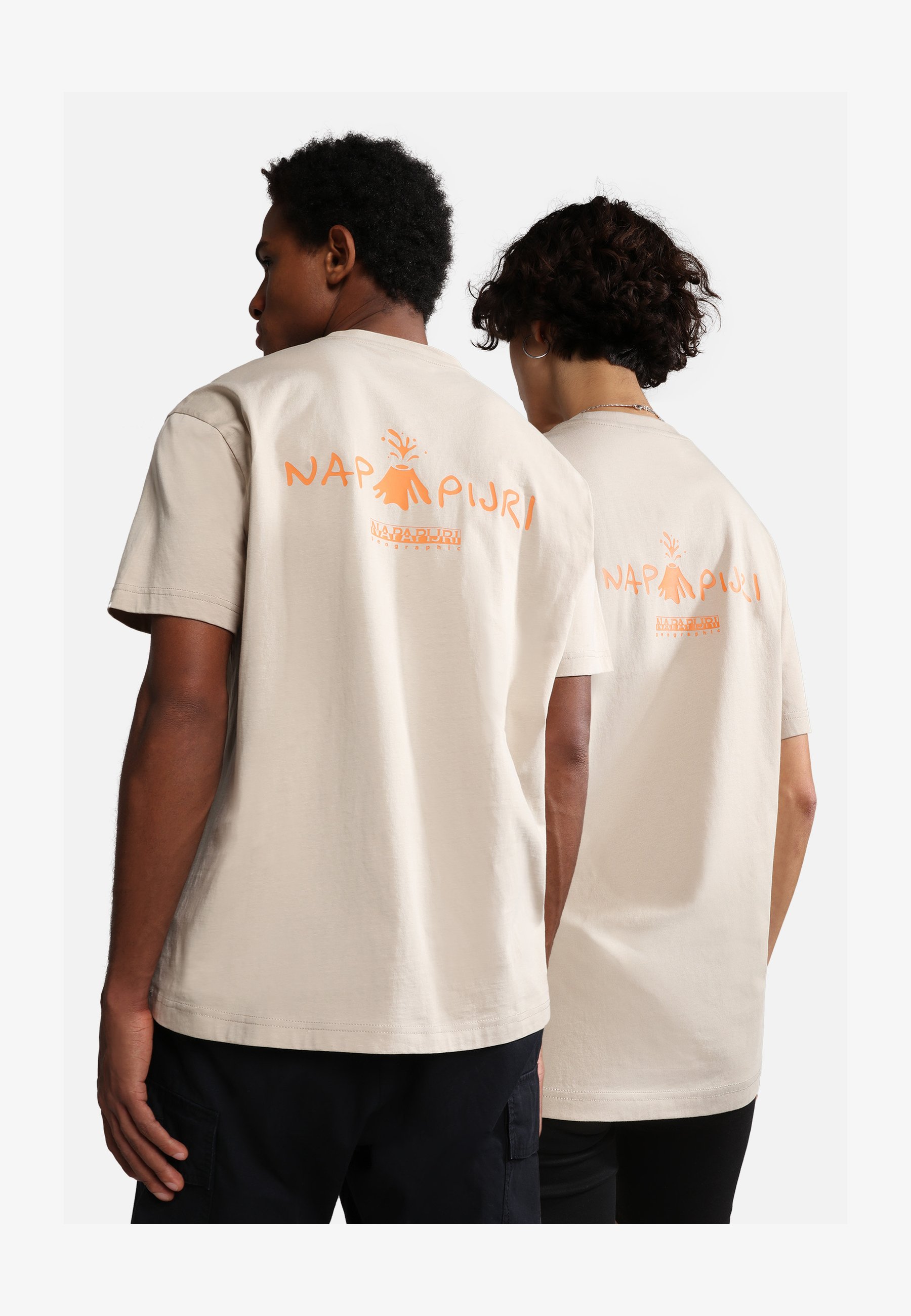 NAPAPIJRI T-Shirt Uomo Says, 100% Cotone, Vestibilità Regular, Colore Originale, Taglia S