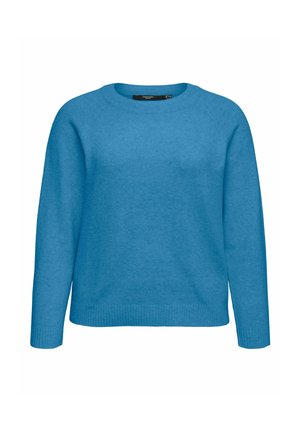Vero Moda Curve, STRICKPULLOVER VMCDOFFY PULLOVER - Džemper - blue jasper