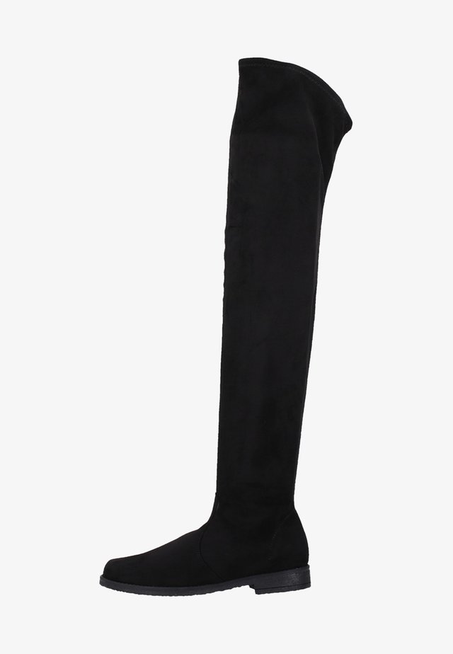 Over-the-knee boots - black