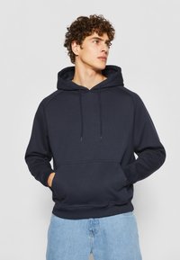 Urban Classics - BLANK HOODY - Pulover s kapuco - dark blue Miniaturna slika 1