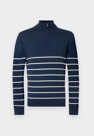 Hackett London, STRIPE HALF ZIP - Svetrík - old navy