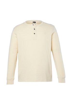JP1880, HENLEY, LONG-SLEEVED, BUTTON PLACKET, UP TO 8XL - Langærmet T-shirt - camel