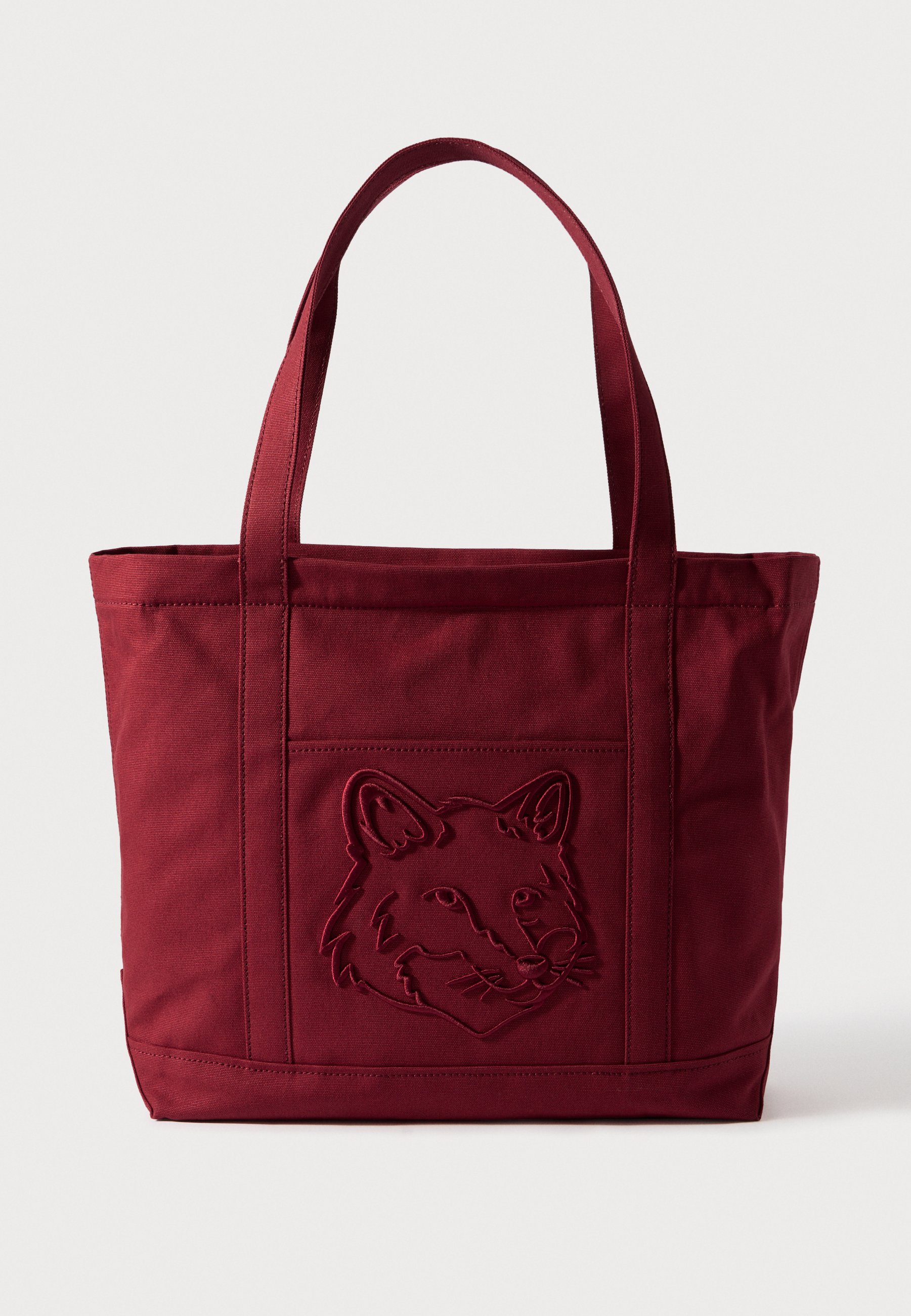 Maison Kitsuné FOX HEAD LARGE TOTE - Cabas - slate grey/gris foncé