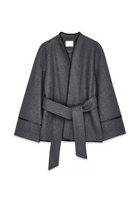 CONTRAST BINDING - Krátky kabát - grey