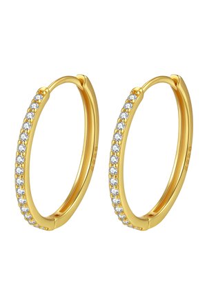 Clear Stone M Hoop - Pendientes - gold-coloured