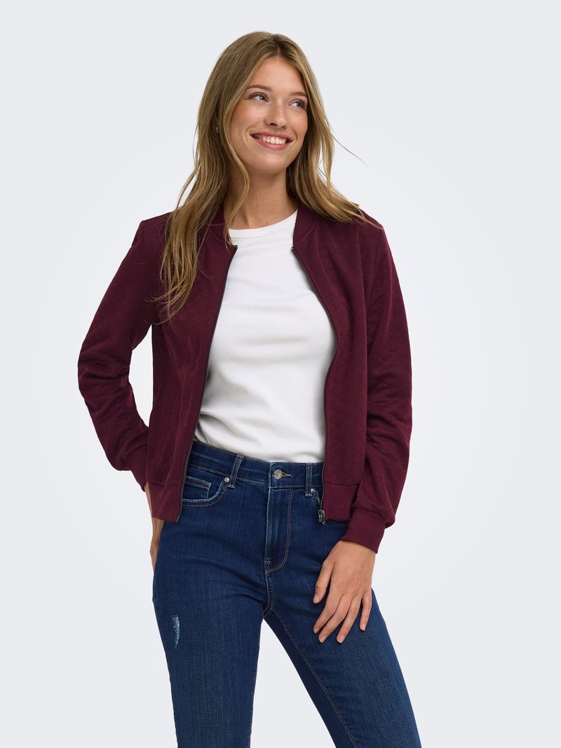 ONLY ONLJOYCE L/S BOMBER SWT NOOS - Sweat zippé - fig
