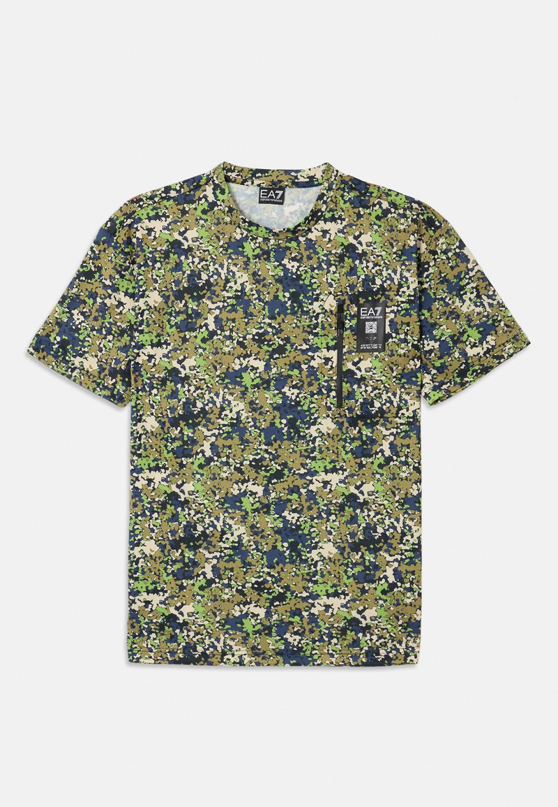 EA7 Emporio Armani T-shirt print groen