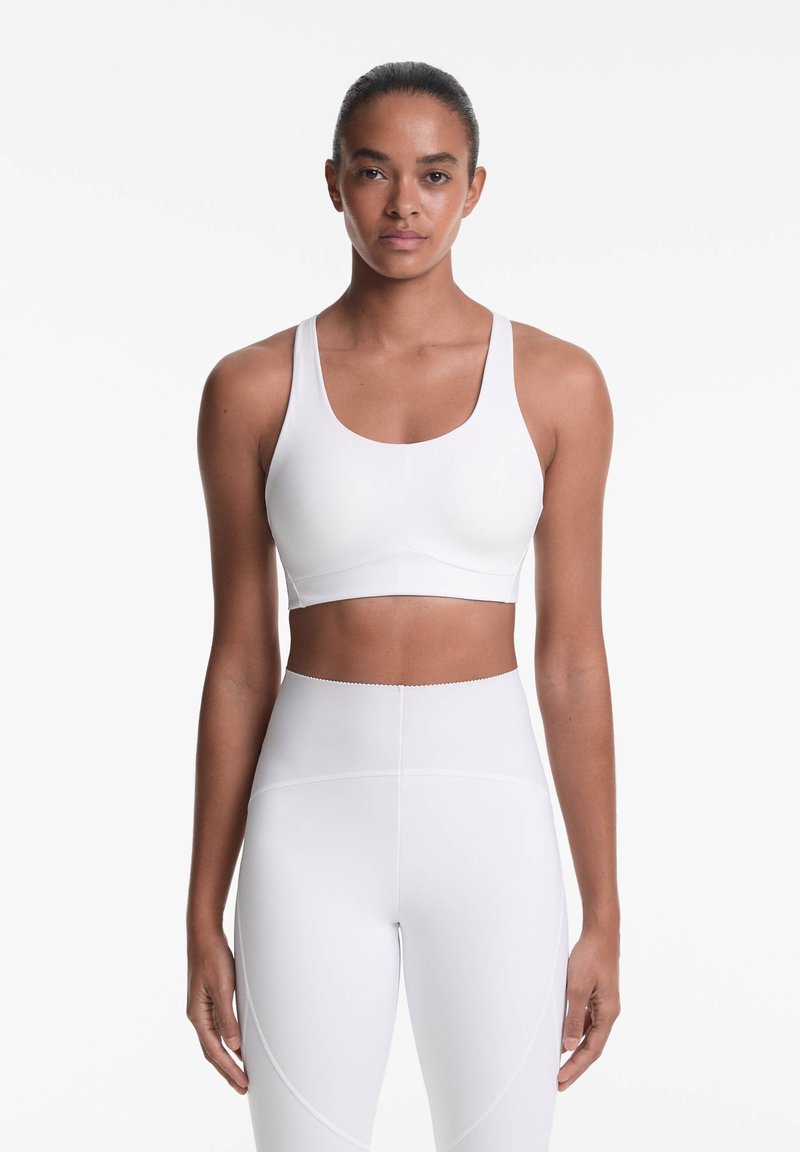OYSHO - COMPRESSION - High support sports bra - stone, Enlarge