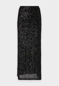 SEQUIN MAXI SKIRT - Uska suknja - black
