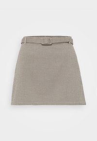 ONLAMOUR LIFE BELT CHECK SKIRT  - Saia evasé - humus/friar brown