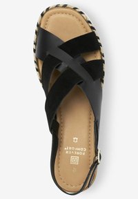 Next FOREVER COMFORTÂ® CROSSOVER SPORTS WEDGES - Pleištapadžiai sandalai - black