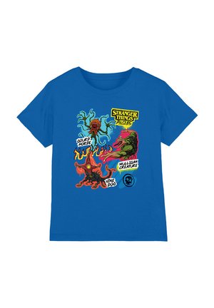 NETFLIX, STRANGER THINGS TALES FROM 85 MONSTERS SCRAPBOOK UNISEX - Print T-shirt - royal blue