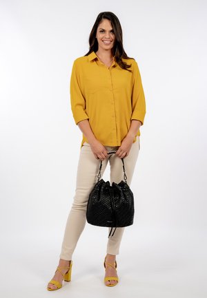 Lancaster Pur & Element Borsa A Secchiello In Pelle 23 Cm - Borracity Con Tasca Rimovibile - Colore Blu - 4