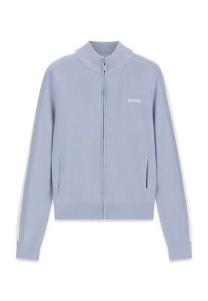Guess, SEITLICHER BAND-SWEATSHIRT - Sweat zippé - taubenblau