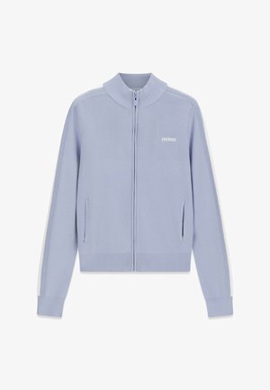 Guess, SEITLICHER BAND-SWEATSHIRT - Sweat zippé - taubenblau
