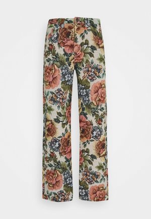 FLORAL JACQUARD SKATE - Jeans baggy - multi