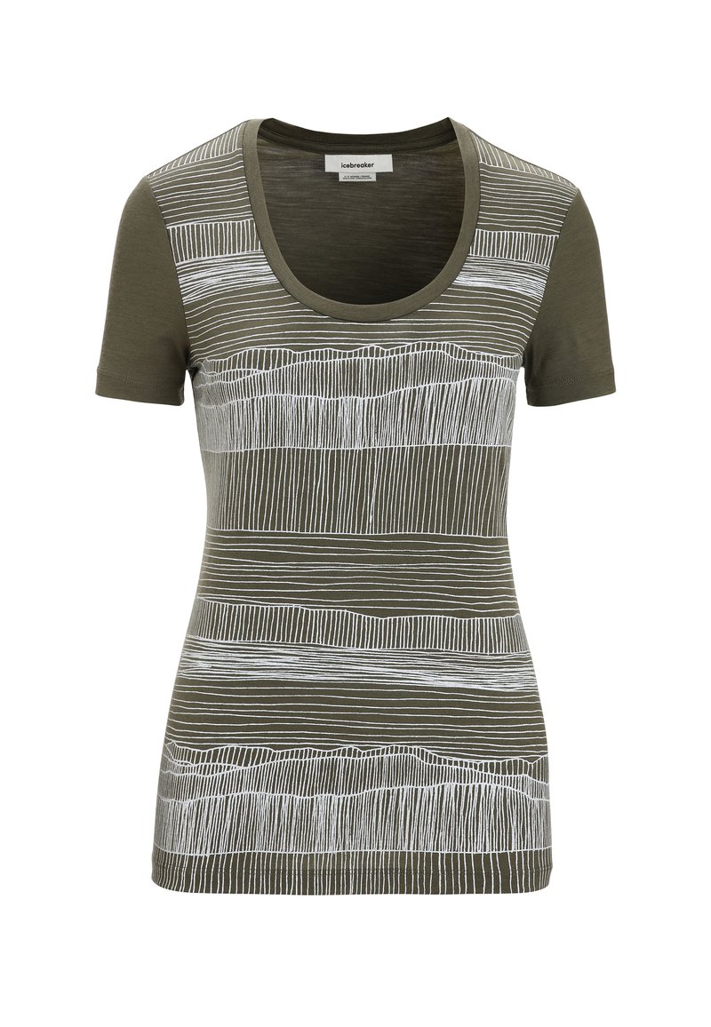 Icebreaker T-shirt print kaki Icebreaker T-shirt print kaki
