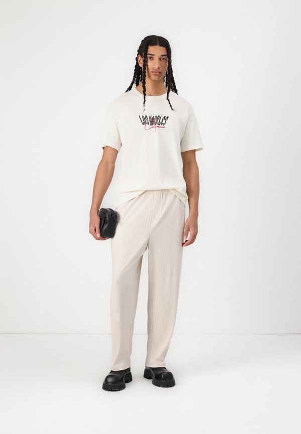 JORLA TEE CREW NECK  - Print T-shirt - egret4