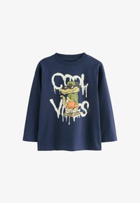 Valgt, navy blue crocodile