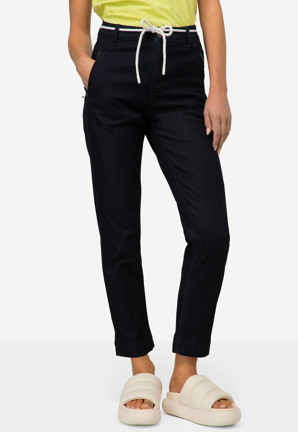 7/8-PUSHUP JEANS JULIA, WASH-EFFEKTE, ZIPPTASCHEN - Jeans Slim Fit - lavage rincé