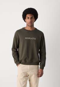 Antony Morato RELAXED FITWITH LATEX LOGO PRINT - Sudadera - dark green