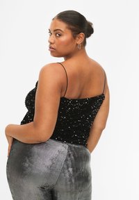 Rizzo Sequins Bluse - Black