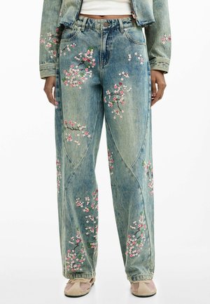 FLUID  - Laza szabású farmerek - blue