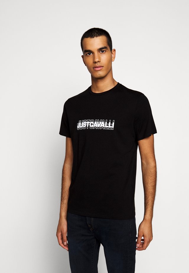 T-shirt con stampa - black