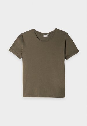 ONLY Carmakoma, CARMOSTER FOLD UP  - Tricou basic - smokey olive
