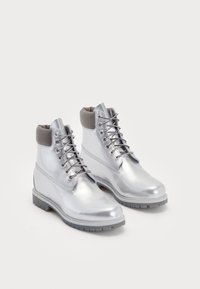 Timberland VENEDA CARTER 6 INCH BOOT - Μποτάκια με κορδόνια - silver-coloured