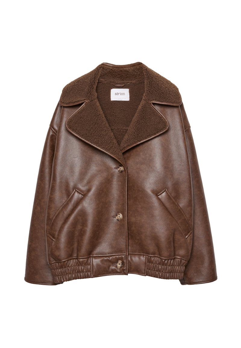 Chaqueta de cuero sintético