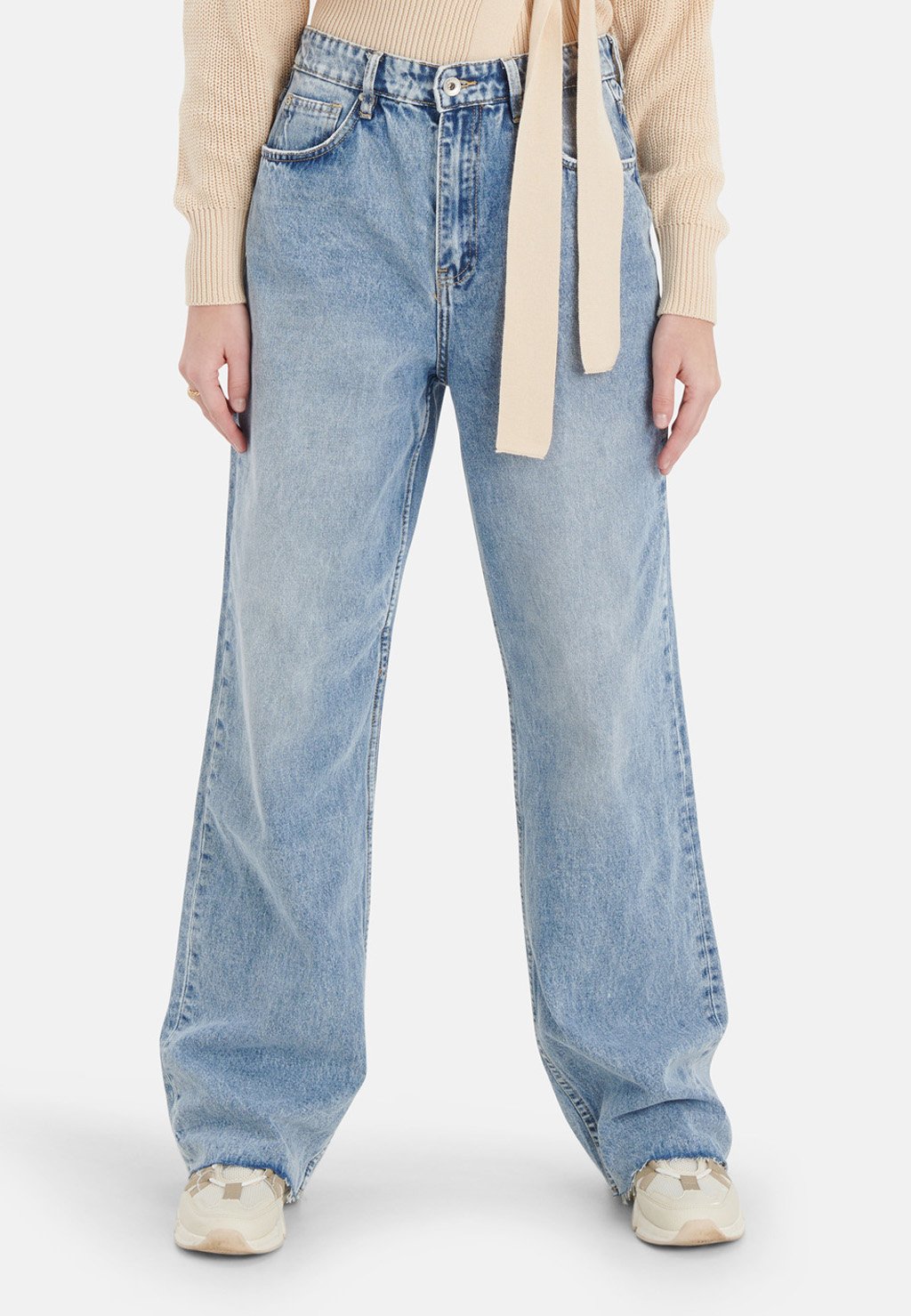 Eksept by Shoeby WIDE - Jeans Relaxed Fit - white/weiß - Zalando.de