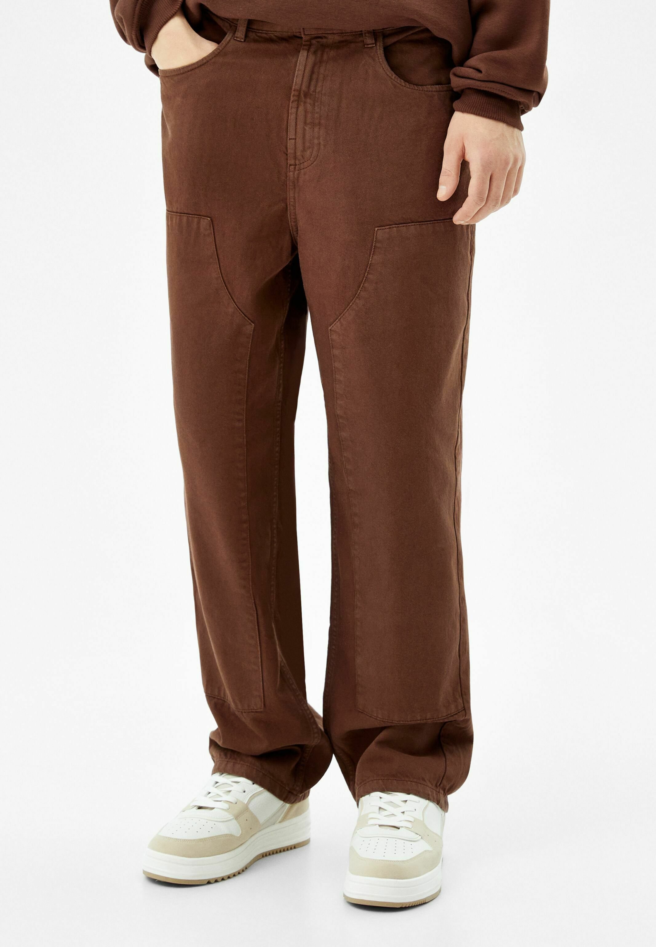 Bershka UTILITY - Jeans a sigaretta - brown/marrone - Zalando.it