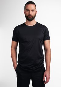 Eterna SOFT TAILORING - Langærmet T-shirt - schwarz