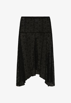 Cream, CRTRISHA LACE SKIRT - Falda acampanada - pitch black