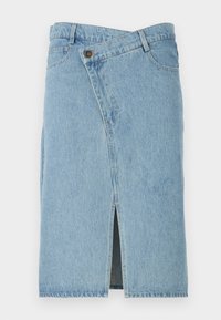 MILES MIDI SKIRT - Fustă denim - blue denim