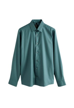 REGULAR FIT - SMART TRIMMED LONG SLEEVE - Shirt - green lurex stripe