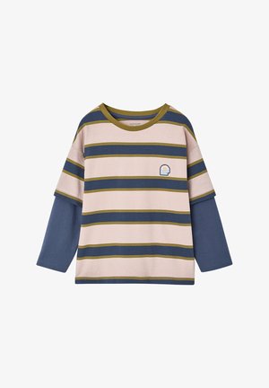 Vertbaudet, VERTBAUDET SHIRT MIT LAGENLOOK JUNGEN, GESTREIFT - Long sleeved top - mittelblau