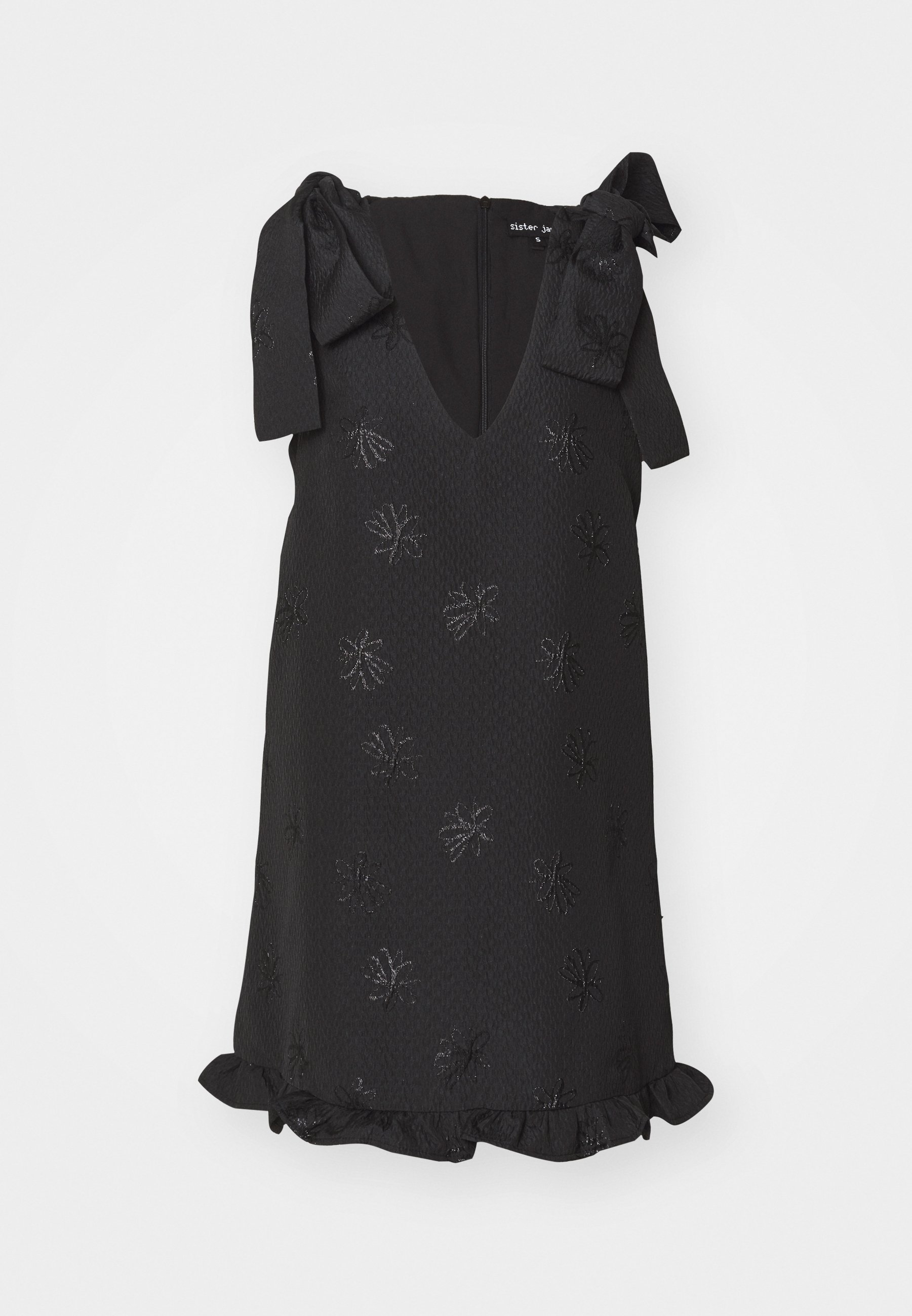 Sister Jane BATEAU BOW MINI DRESS - Day dress - black - Zalando.ie