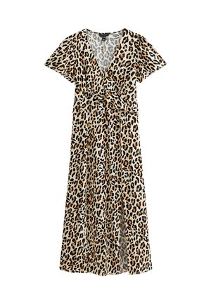 New Look LEOPARD MIDI  - Vestito casual - brown pattern
