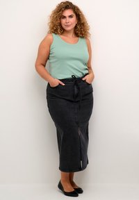 Kaffe Curve KCCARINA - Topp - granite green
