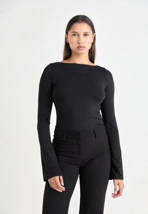 Weekday ANNIE BOATNECK LONG SLEEVE - Long sleeved top - black