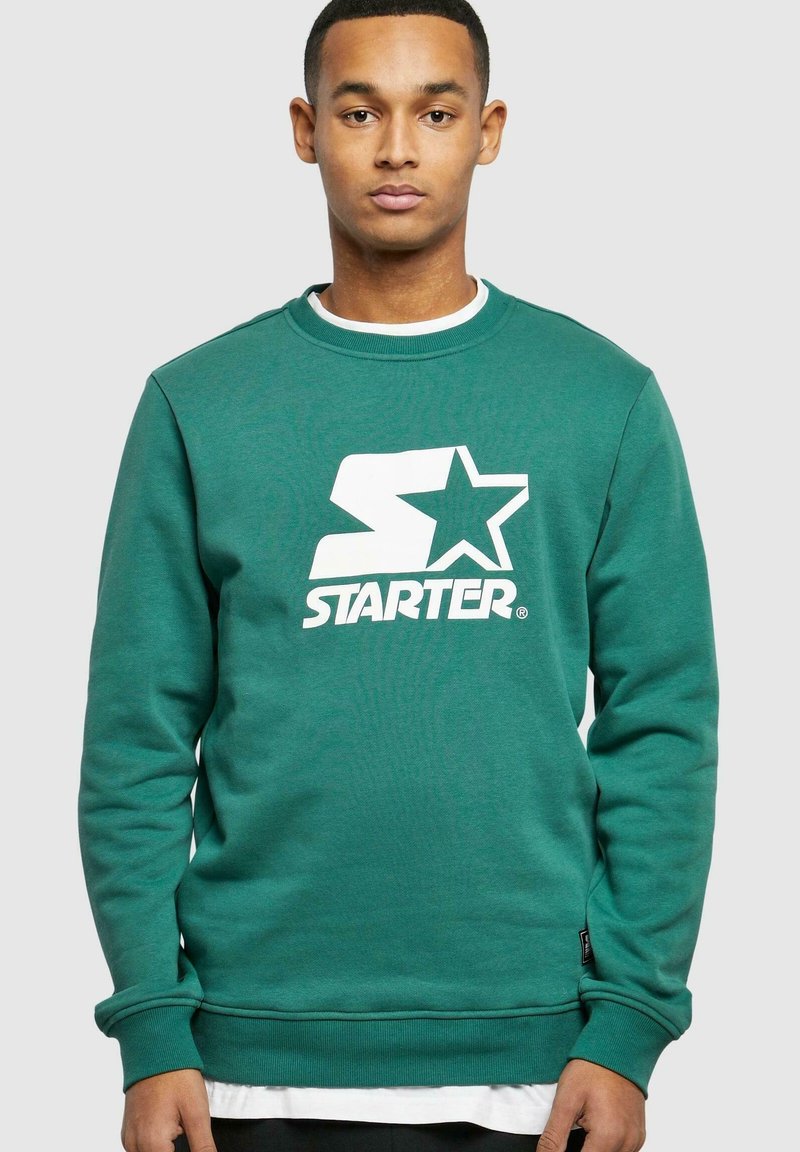 Starter LOGO CREWNECK - Sweatshirt - darkfreshgreen