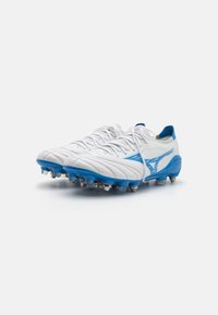 Mizuno MORELIA NEO IV ΒETA ELITE MIX - Scarpe da calcio per terreno morbido - white/laser blue