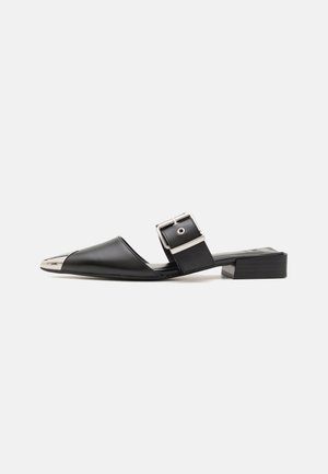 LEATHER - Mules - black