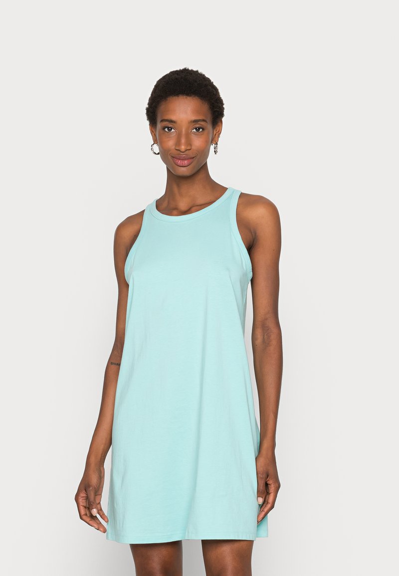 Damen Freizeitkleider | GAP RACER MINI DRESS Jerseykleid aquarium/light-blue denim - WF85738 Damen Freizeitkleider | GAP RACER MINI DRESS Jerseykleid aquarium/light-blue denim - WF85738