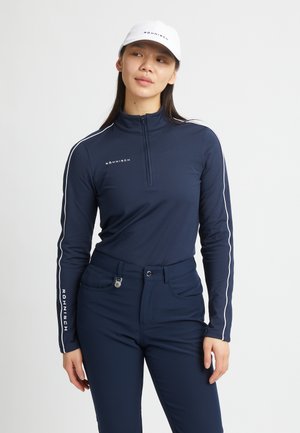 AMIE BRUSHED MIDLAYER - Camiseta de manga larga - navy